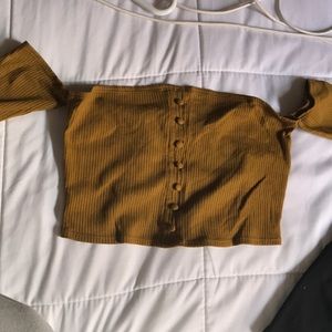 Kimchi blue off the shoulder crop top by UO